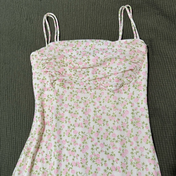 Floral Pink Maxi Dress - Picture 2 of 3